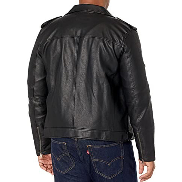 Men's Real  Leather Motorcycle Jacket