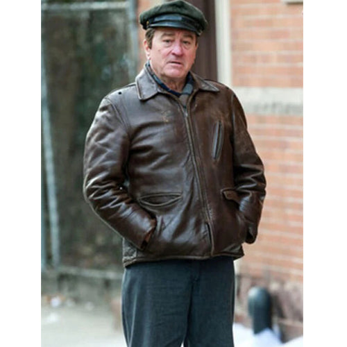 Frank Sheeran The Irishman Brow Real leather Jacket