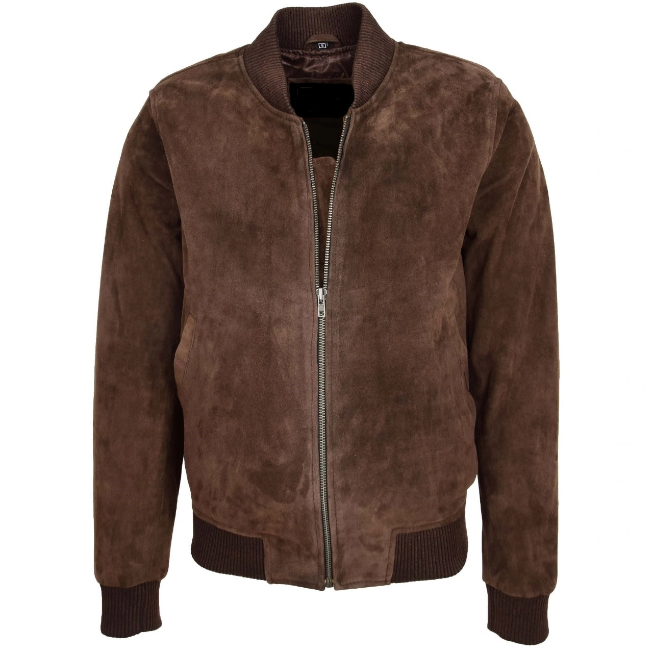 A2 Bomber Men's Dark Brown Suede Leather Jacket