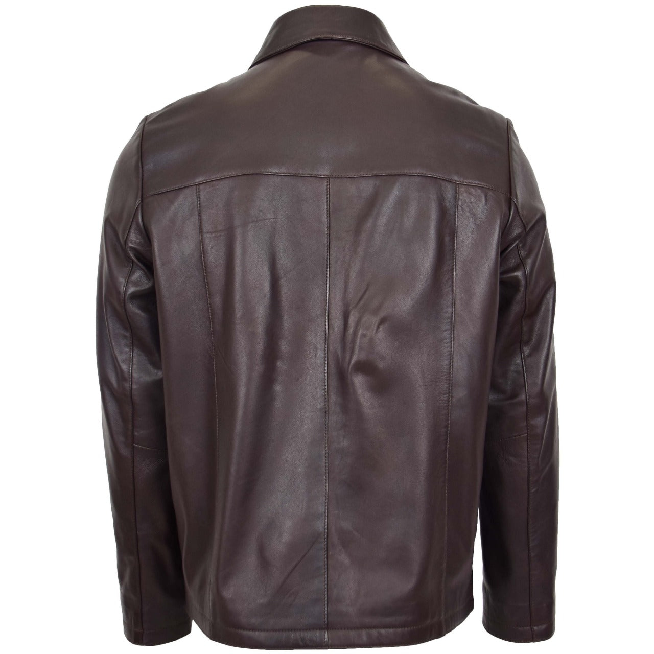 Brown Real Leather Jacket Men