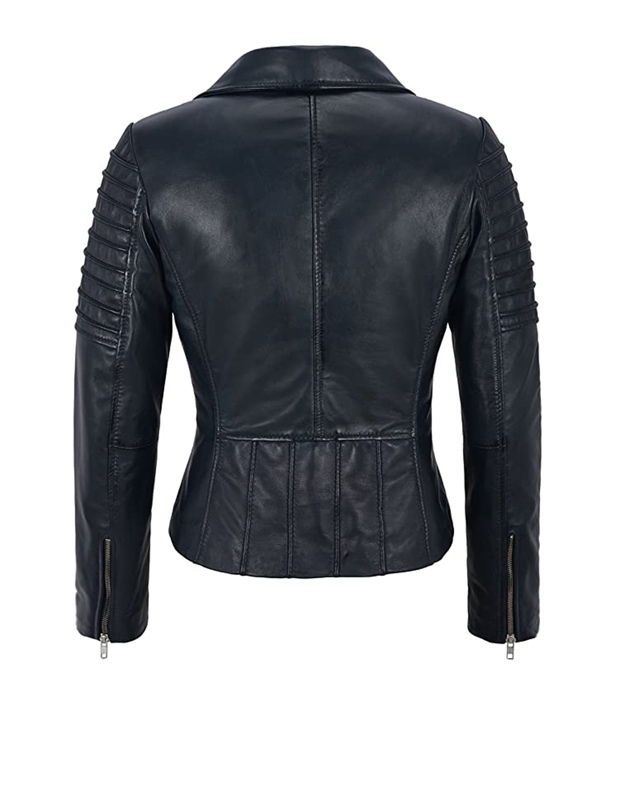 Women's Black Sheepskin Leather Jacket