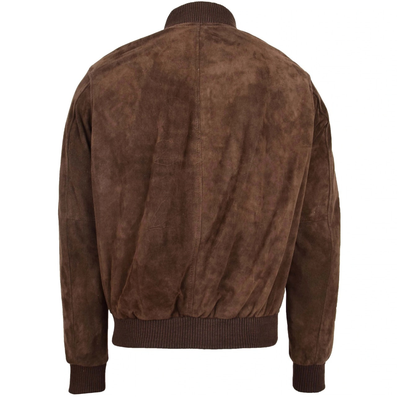A2 Bomber Men's Dark Brown Suede Leather Jacket