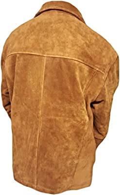 Hugh Jackman Tan Brown Real Suede Leather Jacket