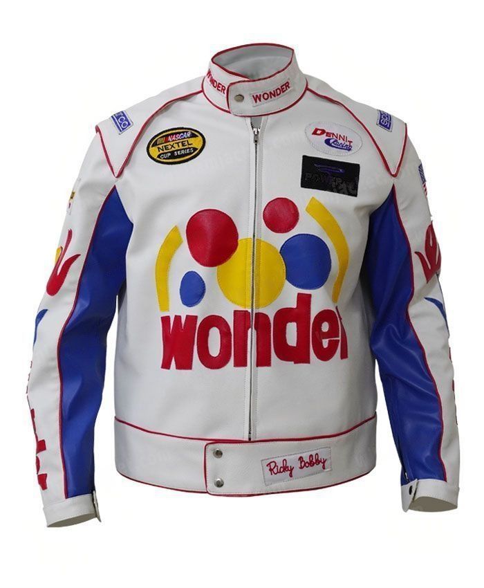 New Arrivals Talladega Nights Ricky Bobby Wonder Bread Faux Leather Jacket