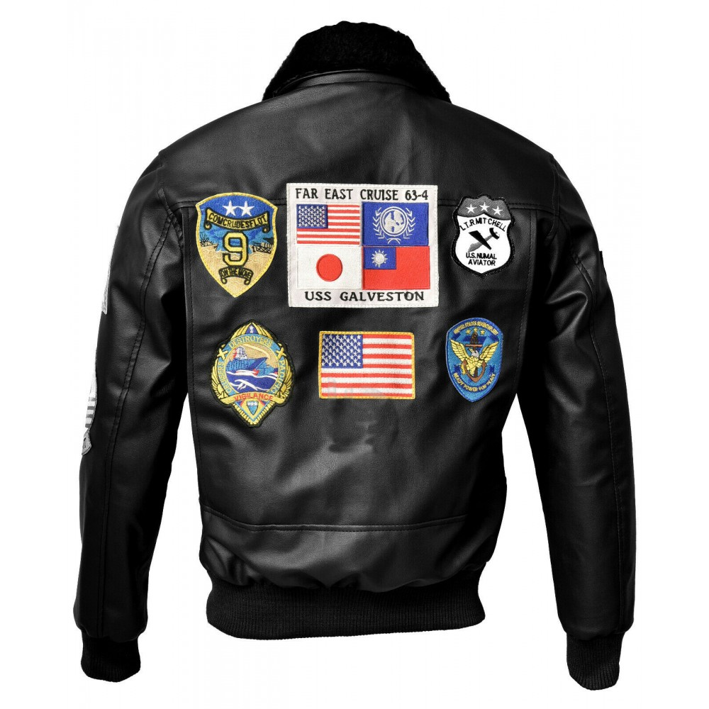 Top Gun Maverick Men’s Leather Jacket Biker Jacket
