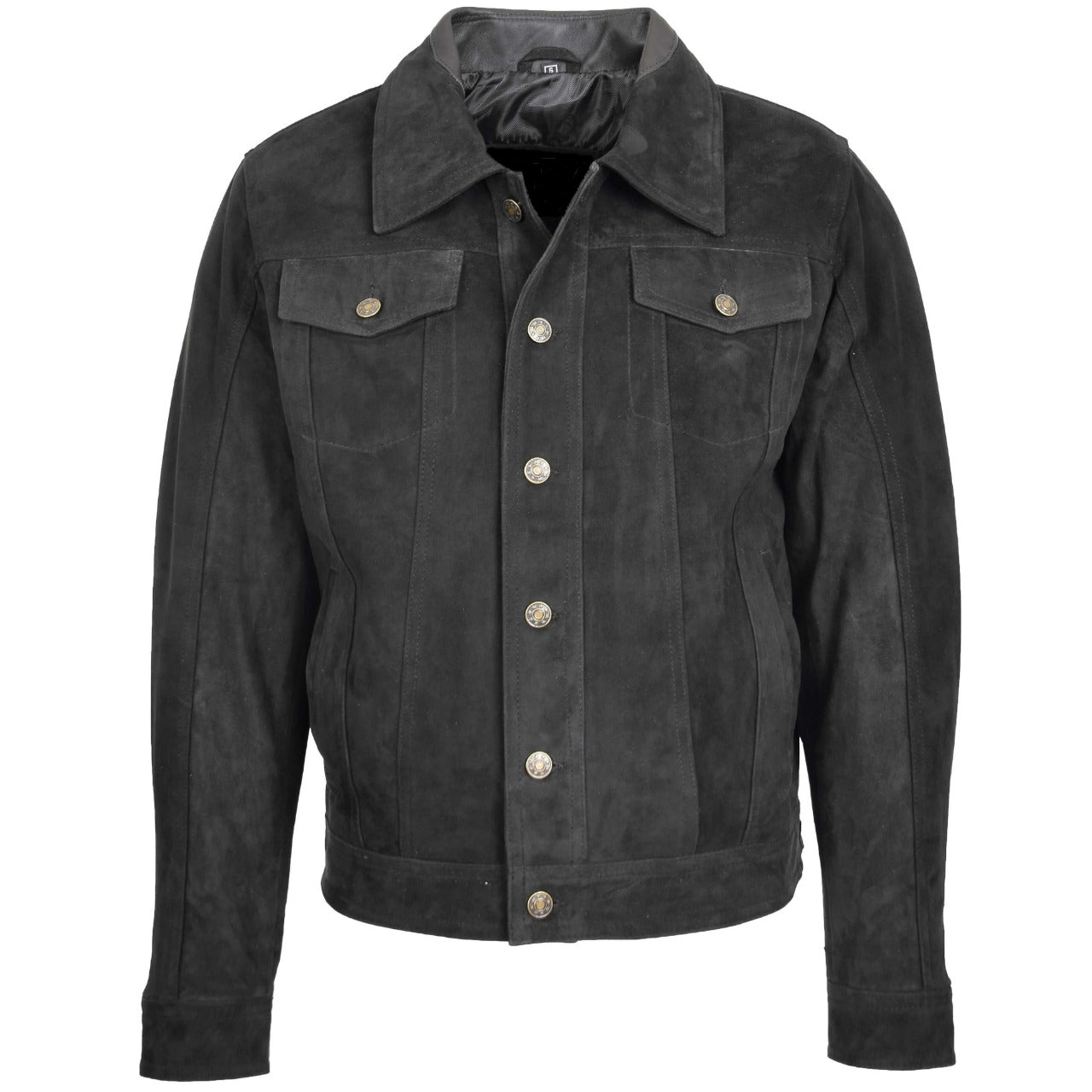 Black Suede Leather Jacket Men