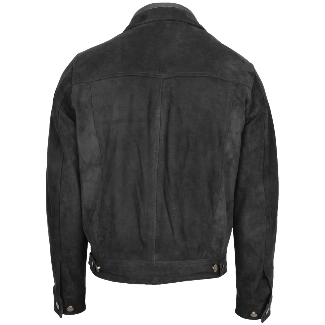 Black Suede Leather Jacket Men