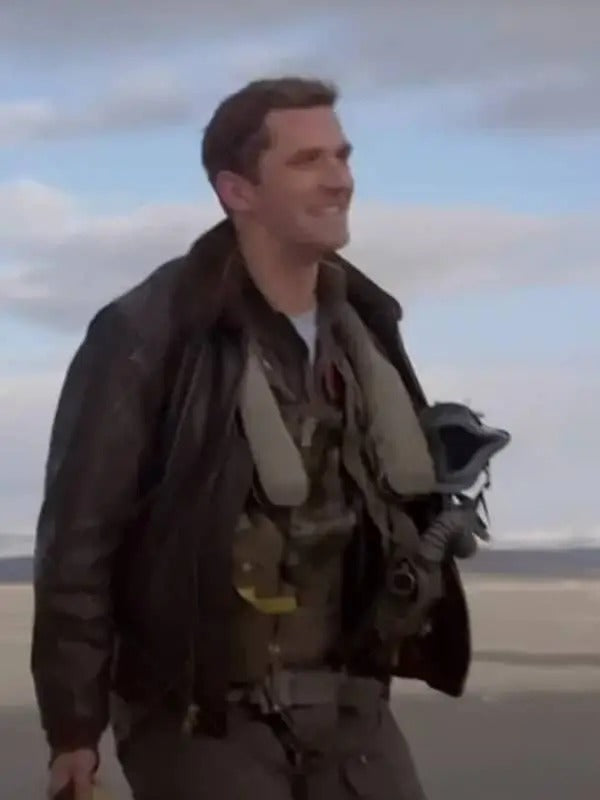 Top Gun: Maverick Adm Beau Simpson Real Leather  Jacket