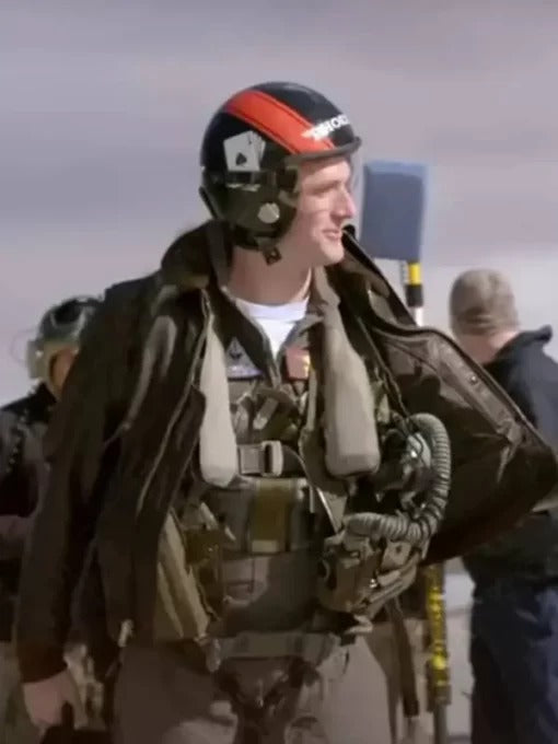 Top Gun: Maverick Adm Beau Simpson Real Leather  Jacket