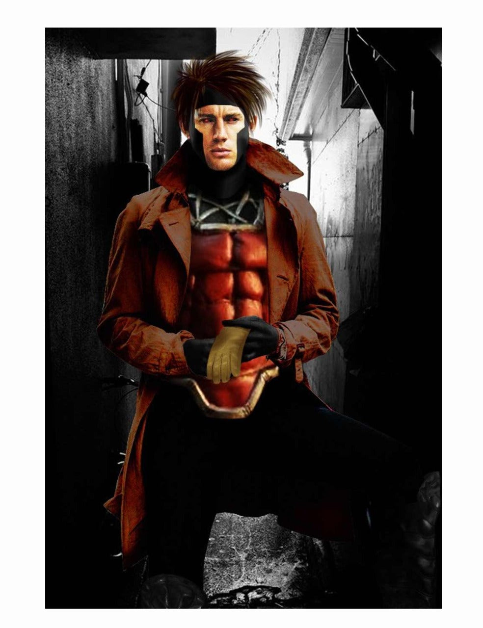 X-men Channing Tatum Gambit Coat
