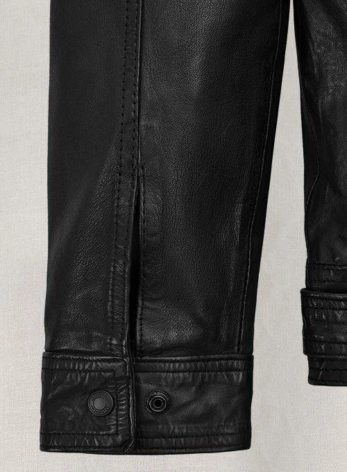 Tom Holland Uncharted Black Leather Jacket