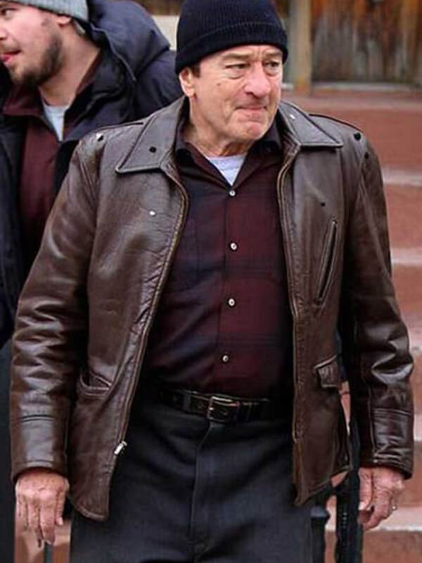 Frank Sheeran The Irishman Brow Real leather Jacket