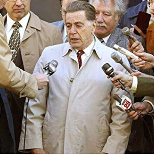 The Irishman Jimmy Hoffa White Cotton  Coat