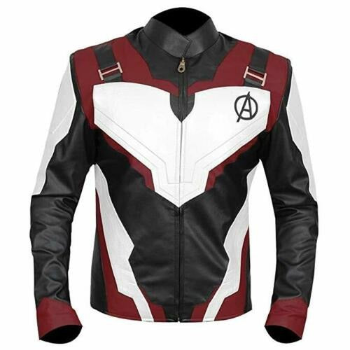 Captain America Quantum faux  Leather Jacket Avengers Endgame
