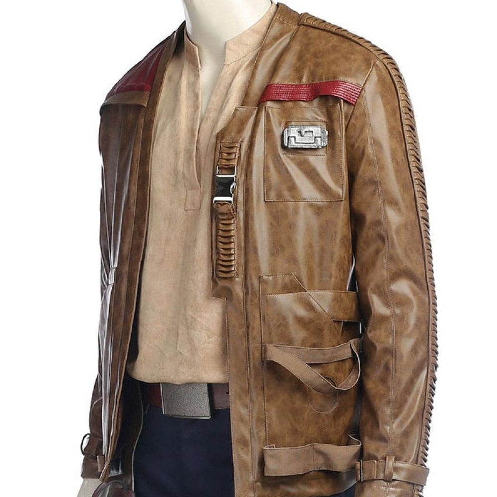 Finn Star Wars The Last Jedi Real Leather Jacket