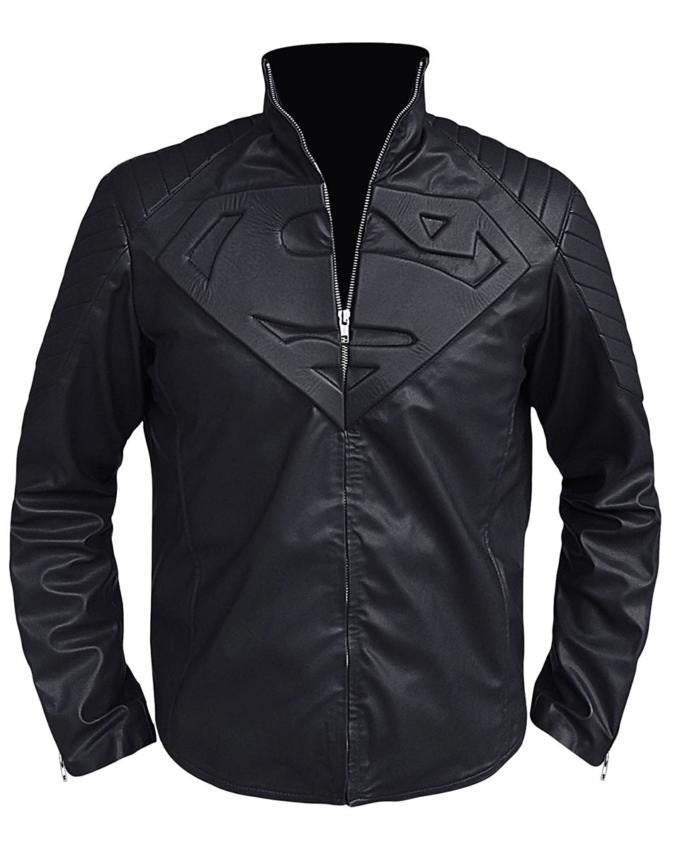 Superman Smallville Black Real Leather Jacket