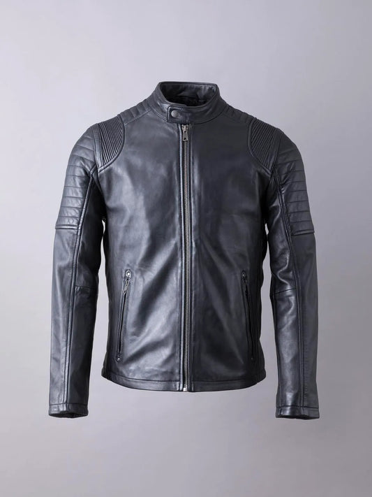 Sergio Leather Jacket in Black