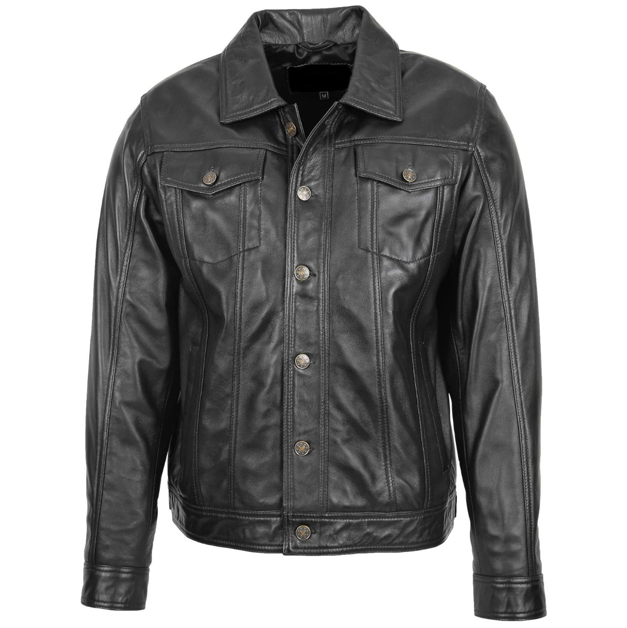 Mens Leather Shirt For Men Mens Leather Jacket For Men