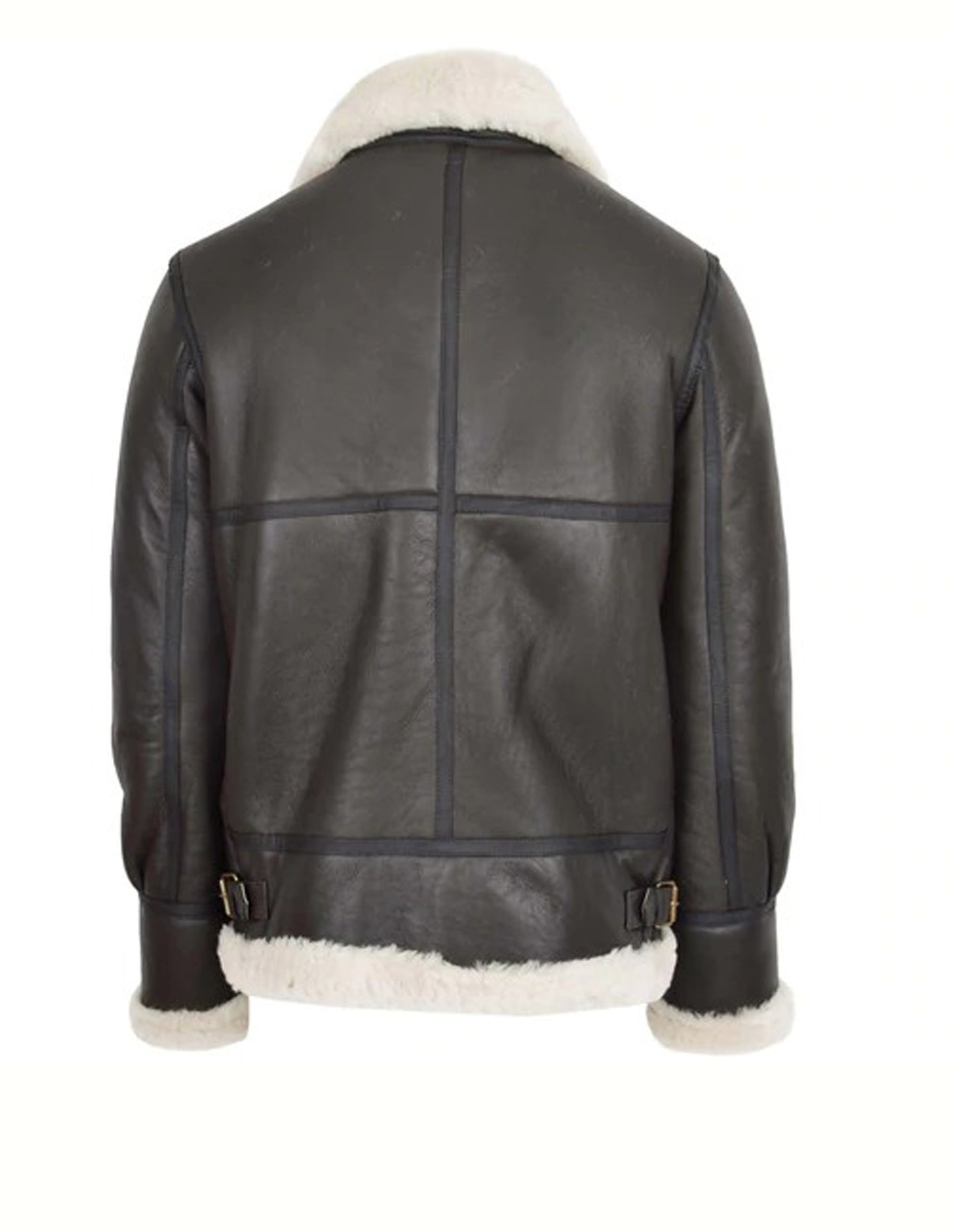 B3 Bomber Mens Black Shearling Bomber Leather Jacket