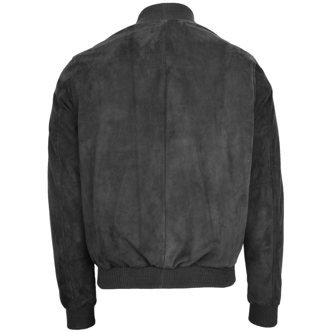 A2 Bomber Men's Black Suede Leather Jacket