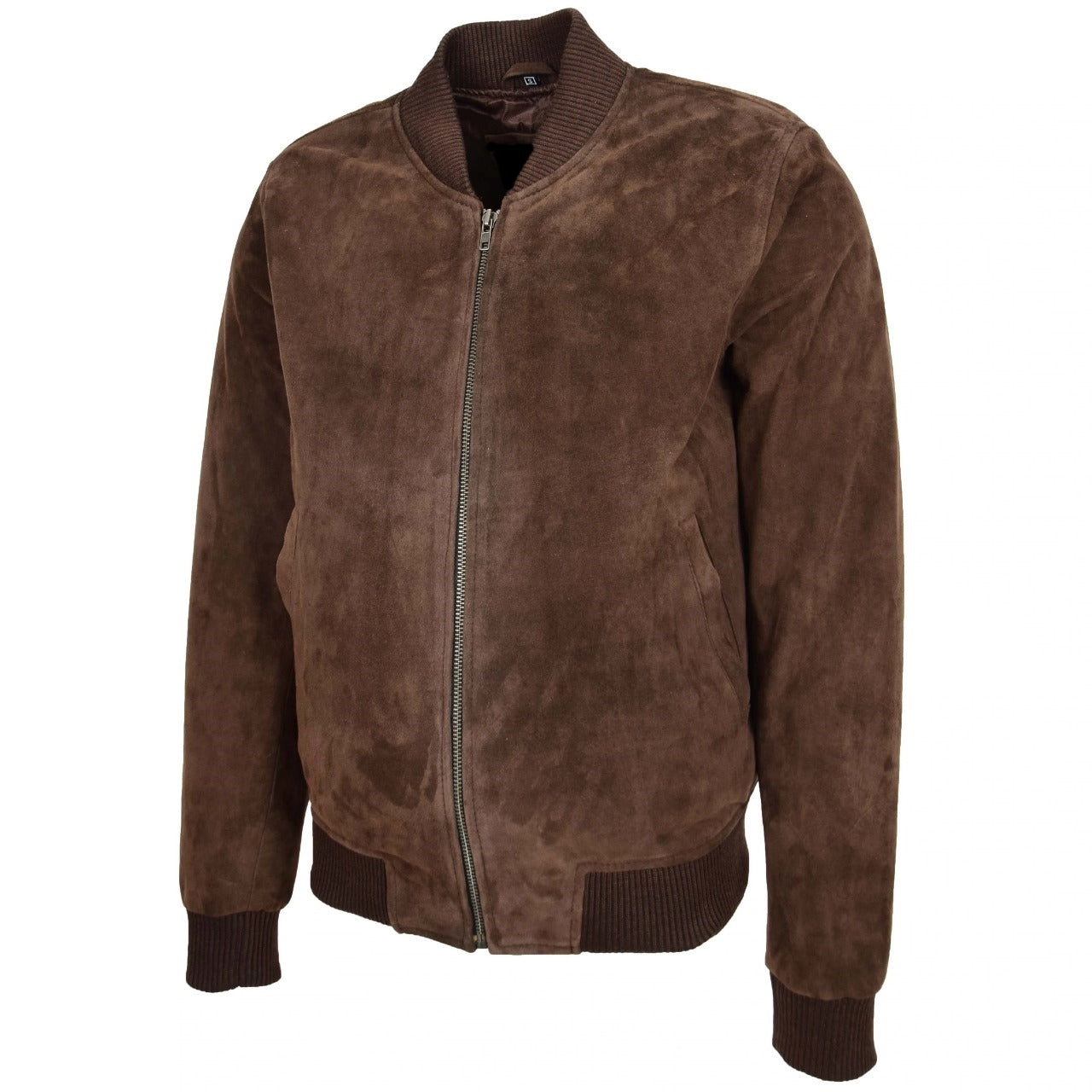 A2 Bomber Men's Dark Brown Suede Leather Jacket