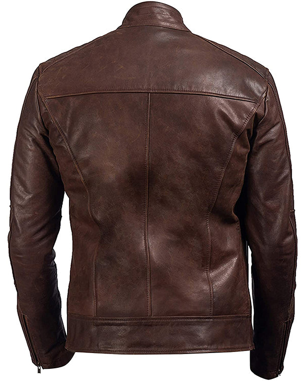 Mark Wahlberg Uncharted Brown Leather Jacket