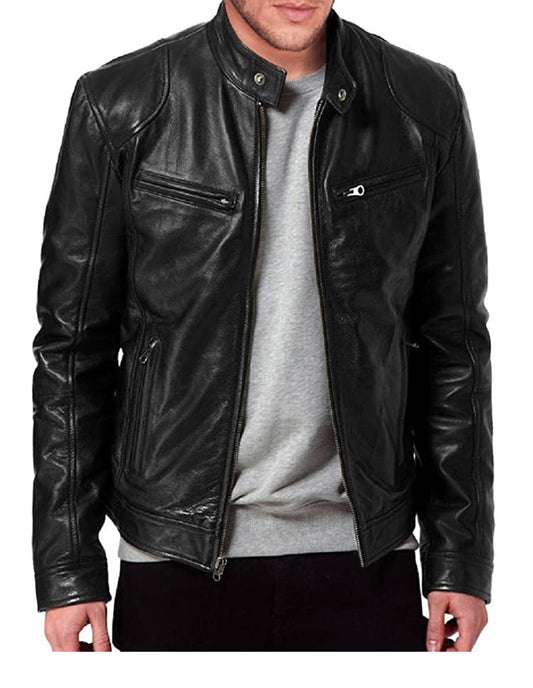 Black Leather Jacket Men