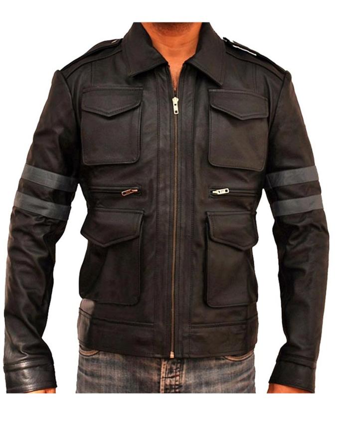 Gaming Jackets Leon Kennedy Resident Evill 5 PU Leather  Jacket