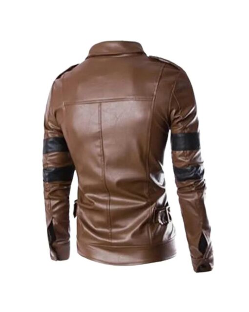 Gaming Jackets Leon Kennedy Resident Evill 5 PU Leather  Jacket