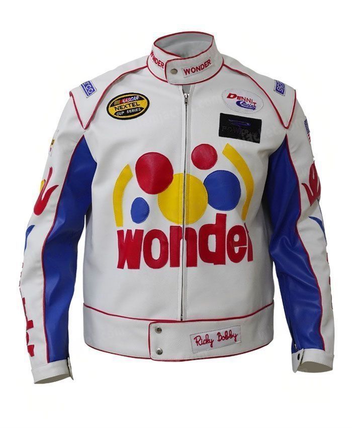 New Arrivals Talladega Nights Ricky Bobby Wonder Bread Faux Leather Jacket