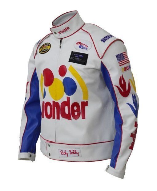 New Arrivals Talladega Nights Ricky Bobby Wonder Bread Faux Leather Jacket