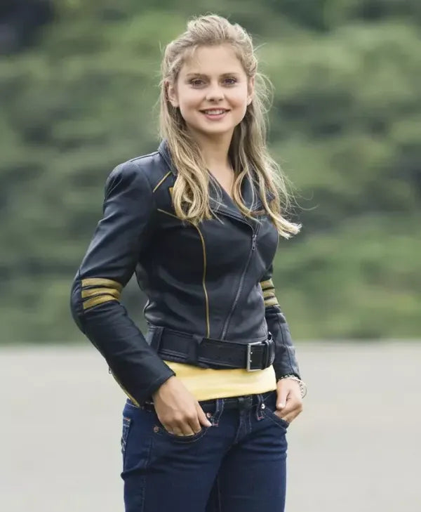 Women Leather Jackets  Rose Mciver Power Rangers Rpm Real  Leather Jacket