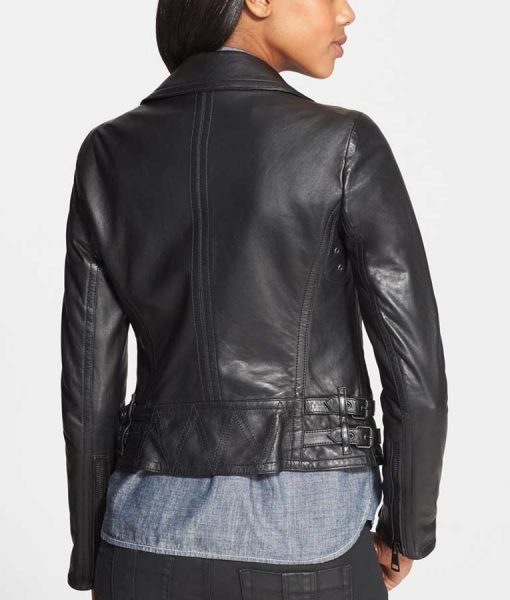 Scarlet Gunpowder Milkshake Real  Leather Brown Jacket