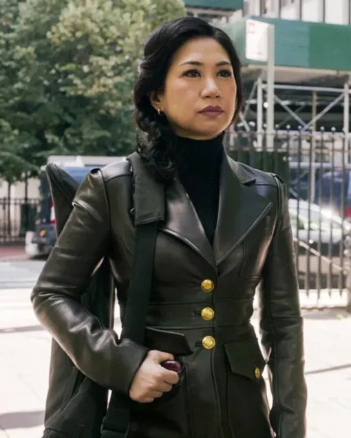 Women Jackets The Equalizer Liza Lapira Black Real Leather Jacket