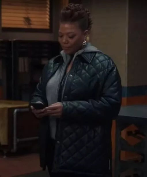 Women Jackets The Equalizer Robyn McCall Black Quilted Real Leather Jacket