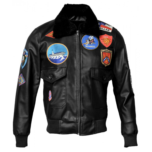 Top Gun Maverick Men’s Leather Jacket Biker Jacket