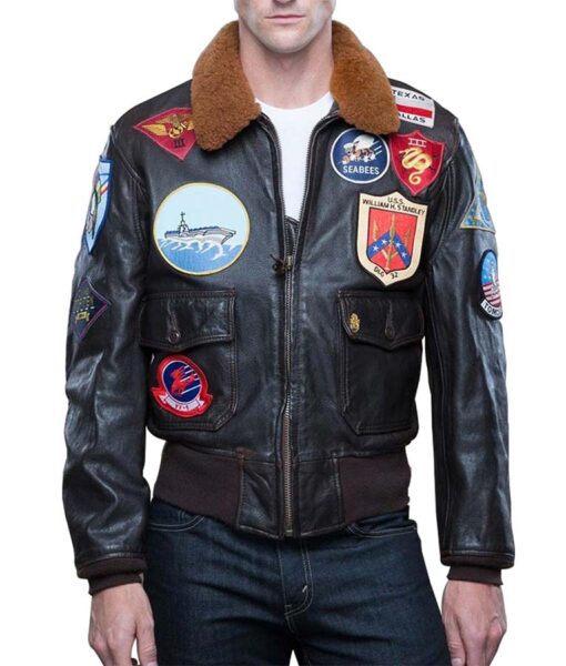 Top Gun Maverick Men’s Leather Jacket Biker Jacket