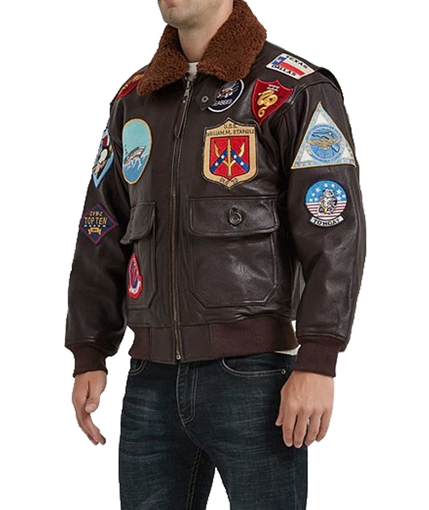 Top Gun Maverick Faux Leather Jacket Tom Cruise Top Gun Faux Leather Jacket Top Gun Bomber Faux Leather Jacket