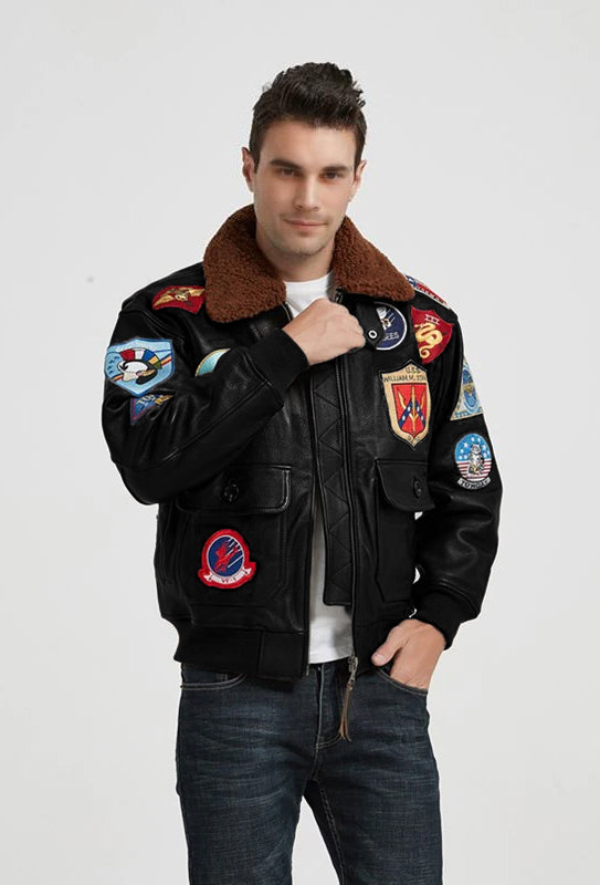 Top Gun Maverick Faux Jacket Tom Cruise Top Gun Faux  Jacket Top Gun Bomber Faux Leather Jacket