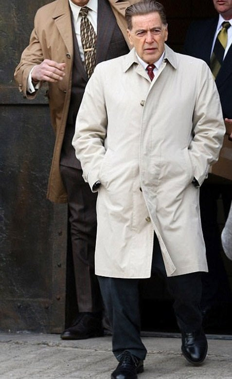 The Irishman Jimmy Hoffa White Cotton  Coat