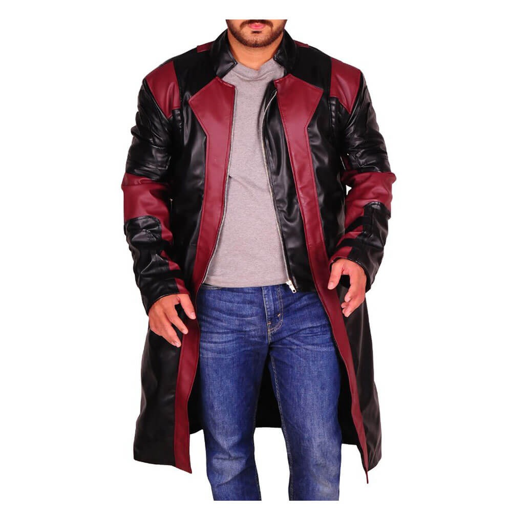 Avenger Age of Ultron Jeremy Renner  PU Leather Coat