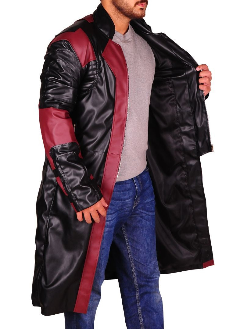 Avenger Age of Ultron Jeremy Renner  PU Leather Coat