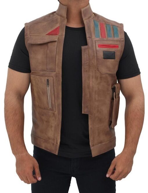 Star Wars Rise of the Skywalker Finn Real Leather Vest