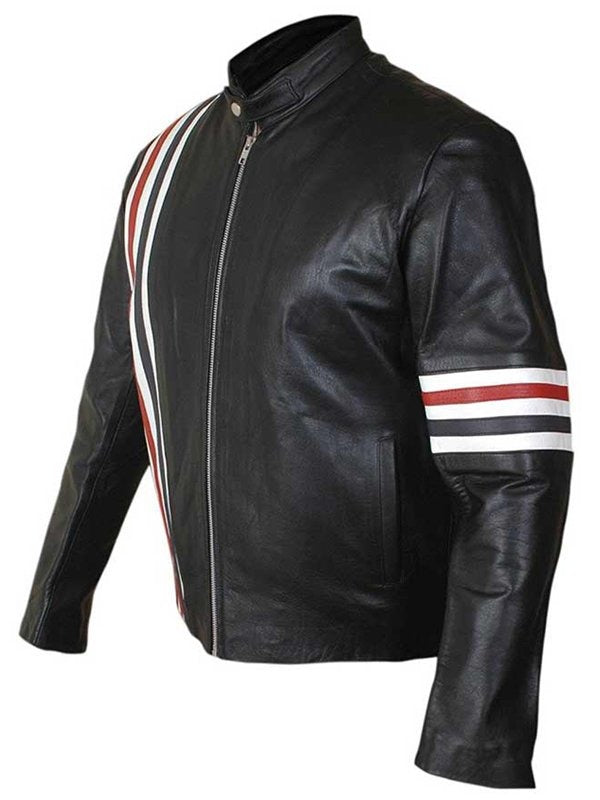 Easy Rider Captain America Motorcycle Real Leather Jacket