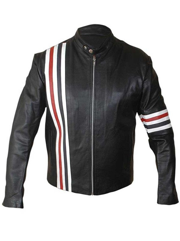 Easy Rider Captain America Motorcycle Real Leather Jacket