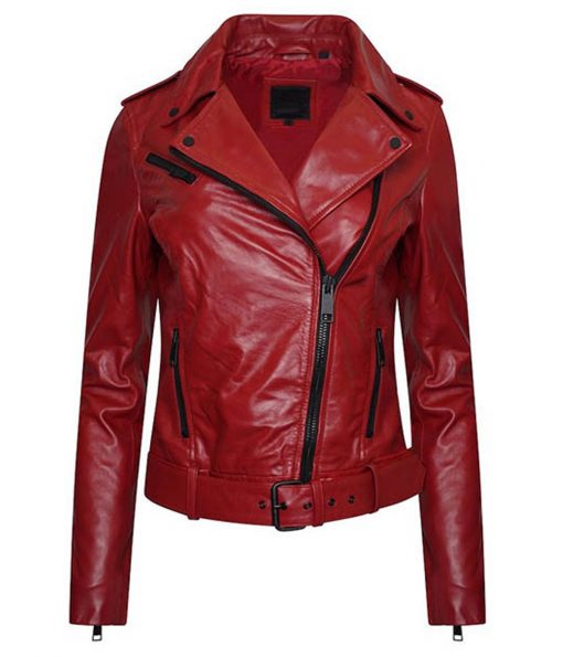 Gaming Jackets Resident Evil Infinite Darkness Claire Redfield Red Faux Leather Jacket